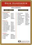 Dave Humpherys Decklist [World Championship Decks 2003] - Destination Retro