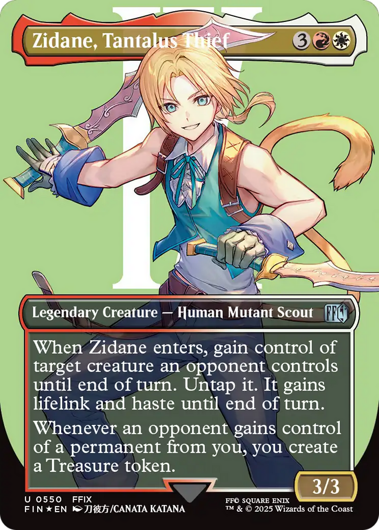 Zidane, Tantalus Thief (Borderless) (Surge Foil) [FINAL FANTASY] - Destination Retro