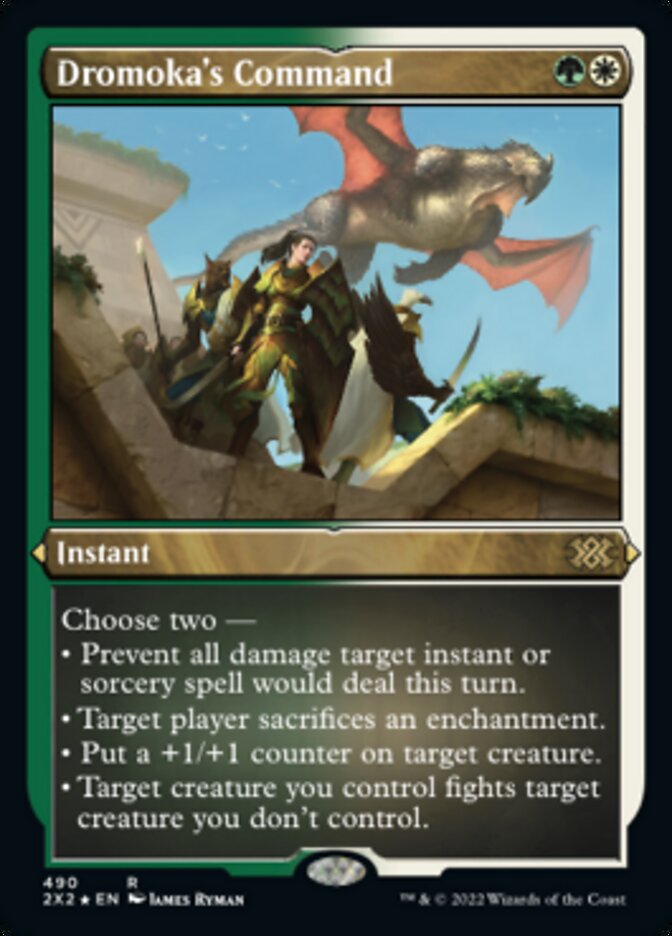 Dromoka's Command (Foil Etched) [Double Masters 2022] - Destination Retro