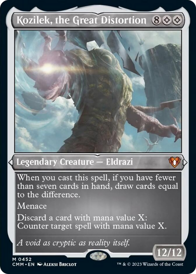 Kozilek, the Great Distortion (Foil Etched) [Commander Masters] - Destination Retro