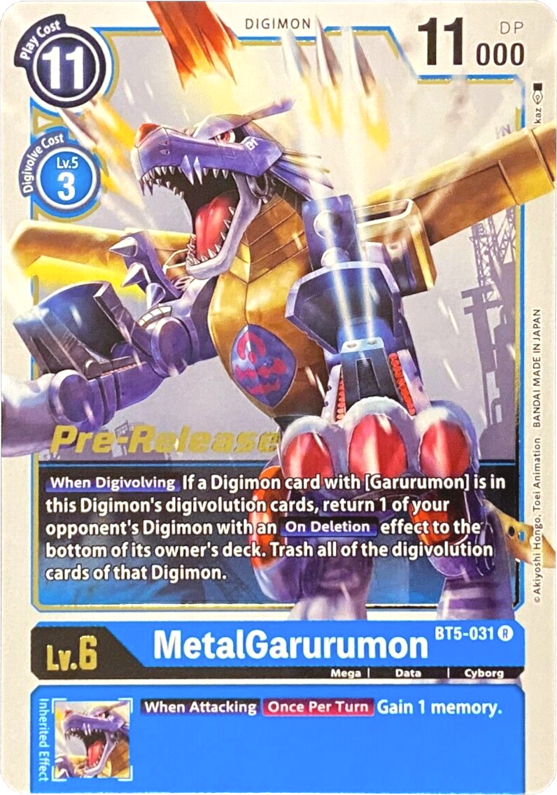 MetalGarurumon [BT5-031] [Battle of Omni Pre-Release Promos] - Destination Retro