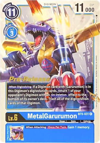 MetalGarurumon [BT5-031] [Battle of Omni Pre-Release Promos] - Destination Retro