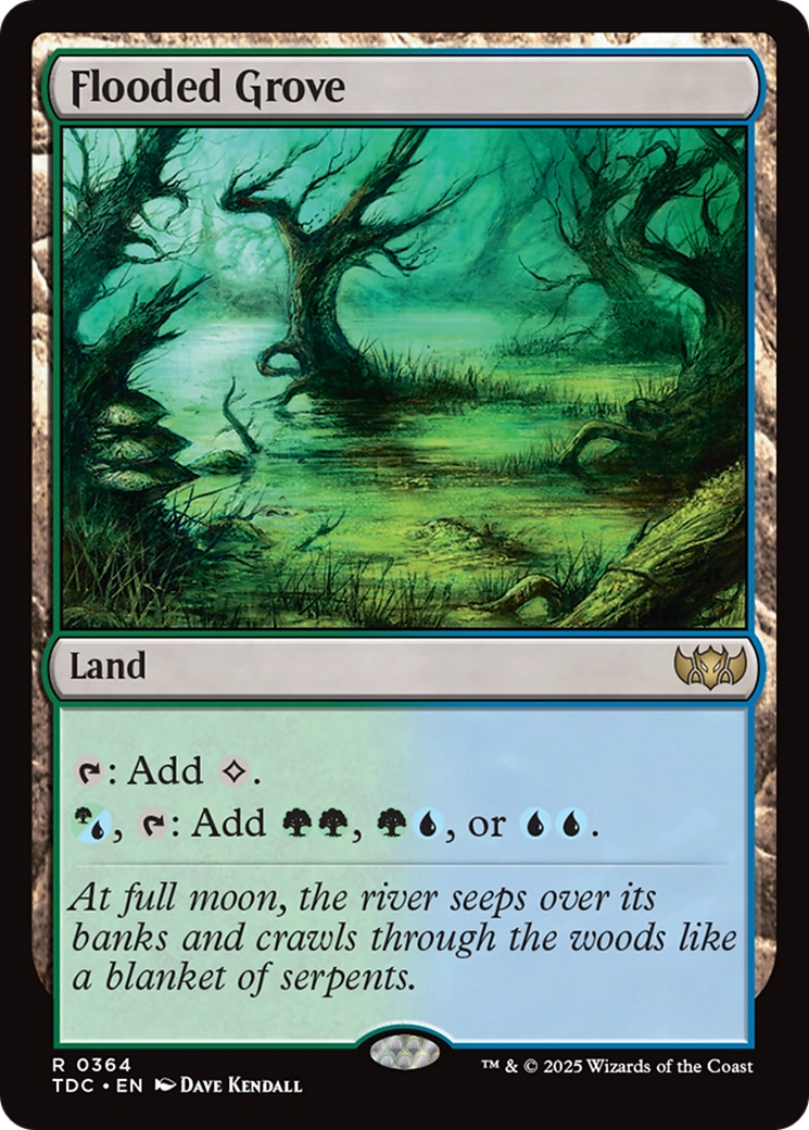 Flooded Grove [Tarkir: Dragonstorm Commander] - Destination Retro