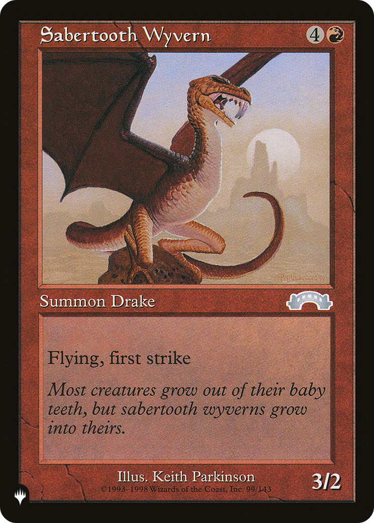 Sabertooth Wyvern [The List] - Destination Retro