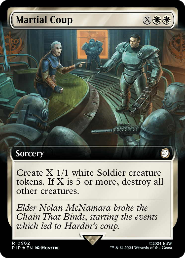 Martial Coup (Extended Art) (Surge Foil) [Fallout] - Destination Retro