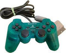 Clear Green Dual Shock Controller - Playstation - Destination Retro