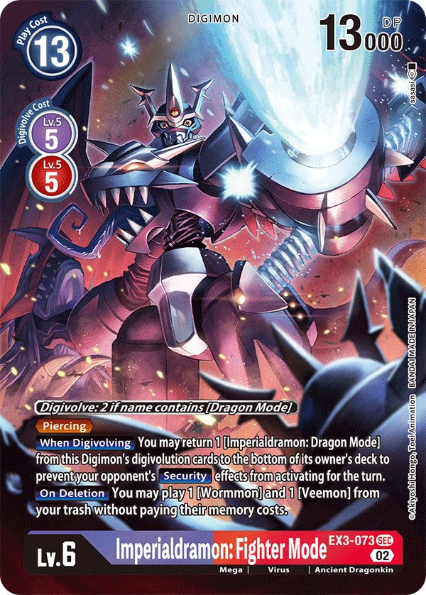 Imperialdramon: Fighter Mode [EX3-073] (Alternate Art) [Draconic Roar] - Destination Retro
