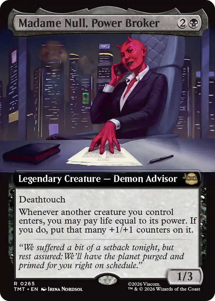 Madame Null, Power Broker (Extended Art) [Teenage Mutant Ninja Turtles] - Destination Retro