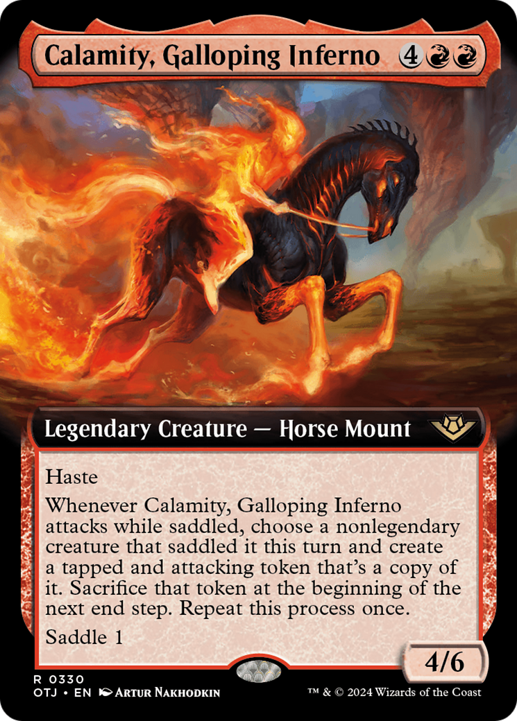 Calamity, Galloping Inferno (Extended Art) [Outlaws of Thunder Junction] - Destination Retro