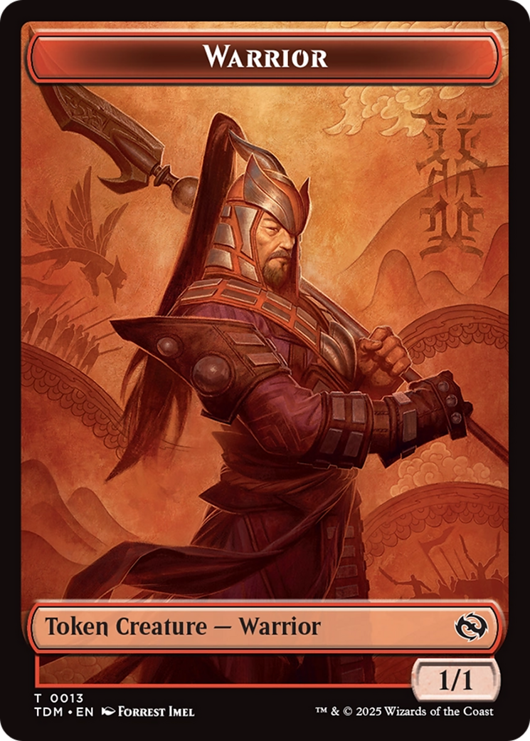 Goblin // Warrior Double-Sided Token [Tarkir: Dragonstorm Tokens] - Destination Retro