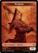 Dragon (0011) // Warrior Double-Sided Token [Tarkir: Dragonstorm Tokens] - Destination Retro