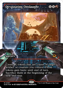 Devastating Onslaught (0387) (Showcase) (Fracture Foil) [Edge of Eternities] - Destination Retro