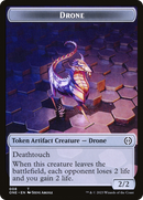 Phyrexian Goblin // Drone Double-Sided Token [Phyrexia: All Will Be One Tokens] - Destination Retro