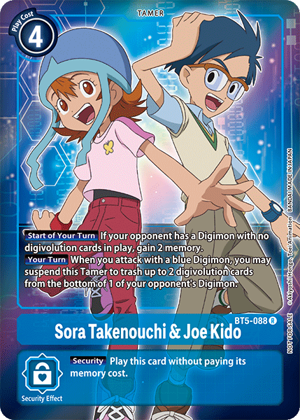 Sora Takenouchi & Joe Kido [BT5-088] (Buy-A-Box Promo) [Battle of Omni Promos] - Destination Retro