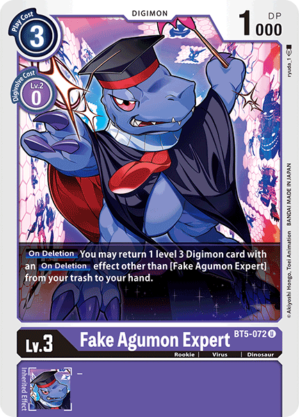 Fake Agumon Expert [BT5-072] [Battle of Omni] - Destination Retro