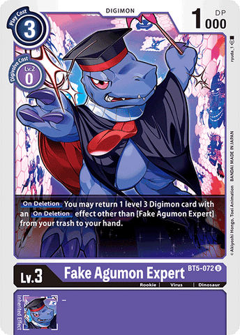 Fake Agumon Expert [BT5-072] [Battle of Omni] - Destination Retro