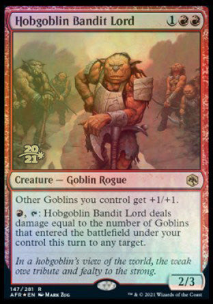 Hobgoblin Bandit Lord [Dungeons & Dragons: Adventures in the Forgotten Realms Prerelease Promos] - Destination Retro
