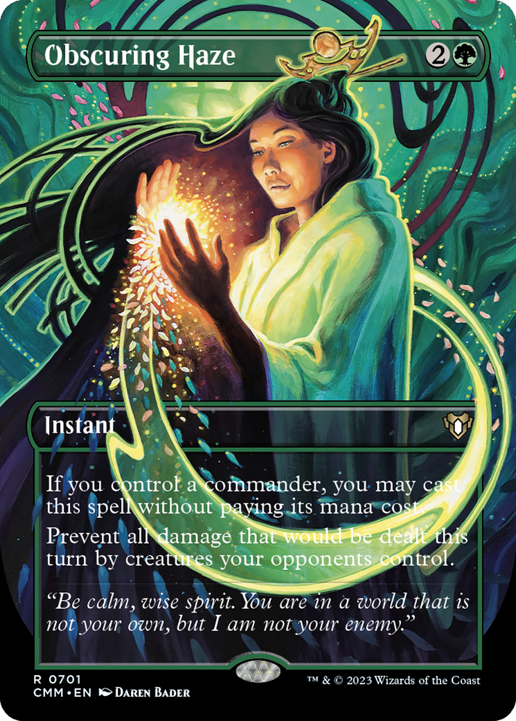 Obscuring Haze (Borderless Alternate Art) [Commander Masters] - Destination Retro