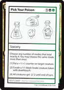 Pick Your Poison (2021 Edition) [Mystery Booster Playtest Cards] - Destination Retro