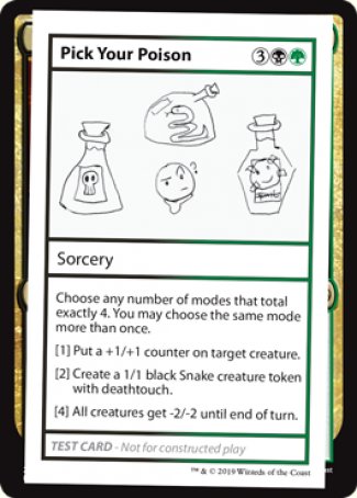 Pick Your Poison (2021 Edition) [Mystery Booster Playtest Cards] - Destination Retro
