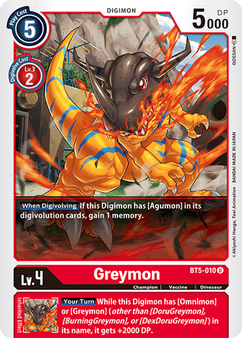 Greymon [BT5-010] [Battle of Omni] - Destination Retro