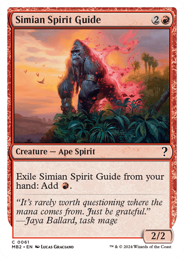 Simian Spirit Guide (White Border) [Mystery Booster 2] - Destination Retro
