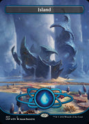 Island (487) (Planetary Space-ic Land) (Galaxy Foil) [Unfinity] - Destination Retro