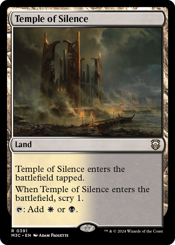 Temple of Silence (Ripple Foil) [Modern Horizons 3 Commander] - Destination Retro