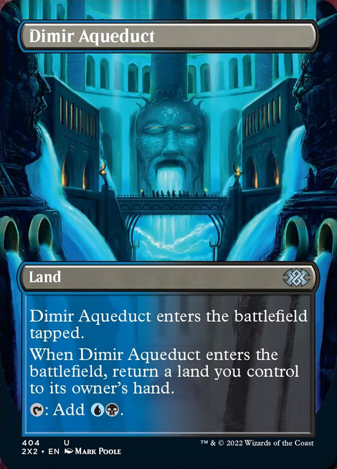 Dimir Aqueduct (Borderless Alternate Art) [Double Masters 2022] - Destination Retro