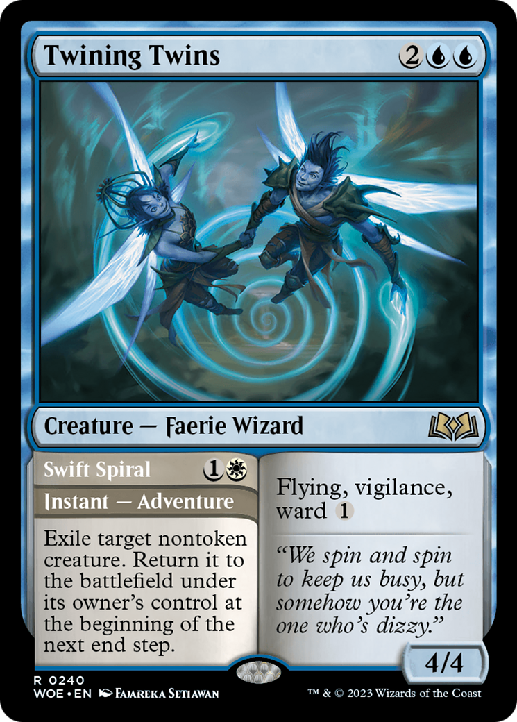 Twining Twins // Swift Spiral [Wilds of Eldraine] - Destination Retro