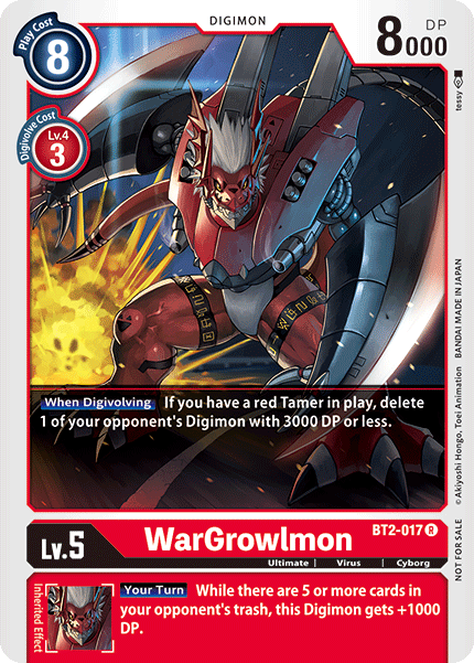 WarGrowlmon [BT2-017] (Alternate Art) [Release Special Booster Ver.1.0] - Destination Retro