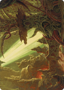 Darkmoss Bridge Art Card [Modern Horizons 2 Art Series] - Destination Retro