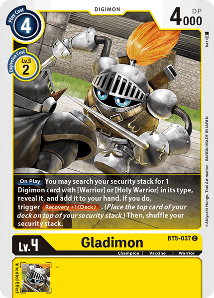 Gladimon [BT5-037] [Battle of Omni] - Destination Retro