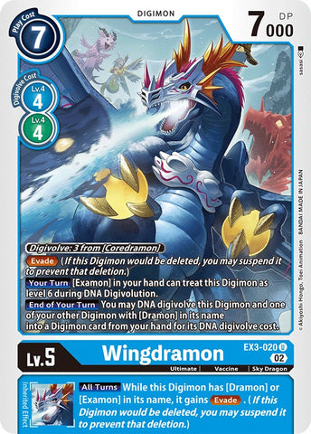 Wingdramon [EX3-020] [Draconic Roar] - Destination Retro