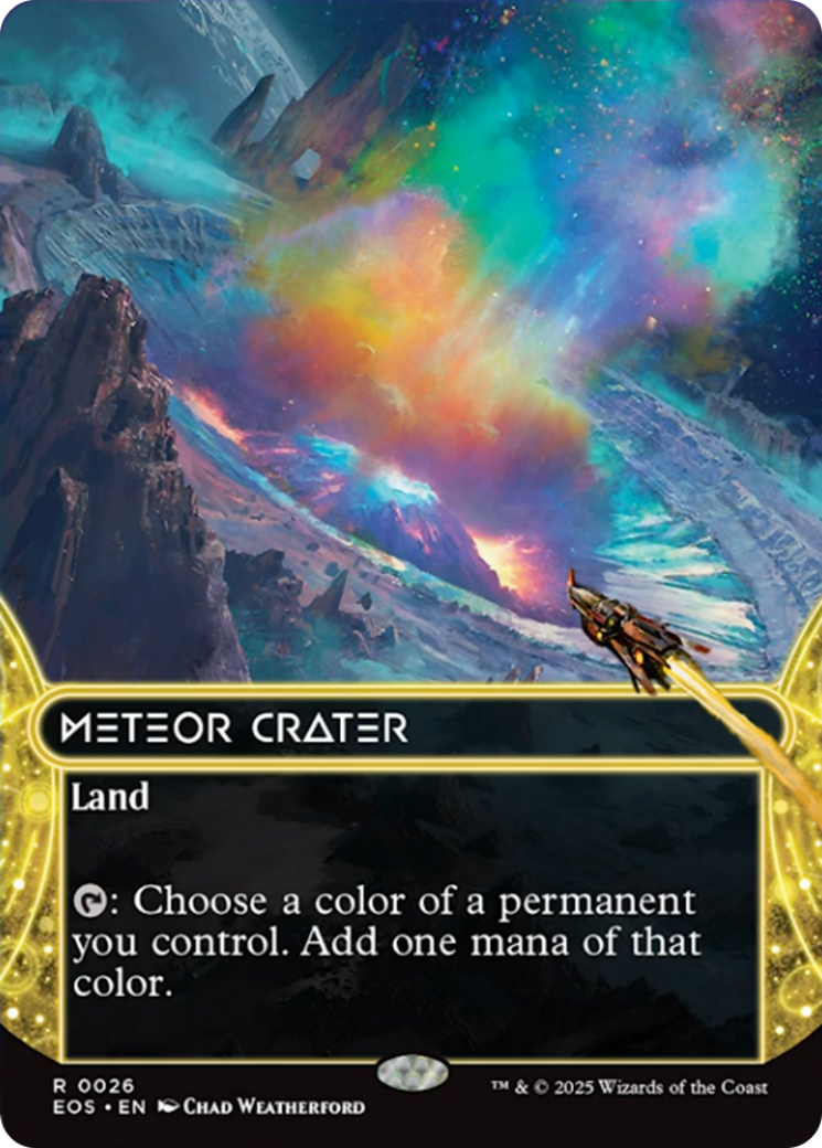 Meteor Crater (0026) (Borderless) [Edge of Eternities: Stellar Sights] - Destination Retro
