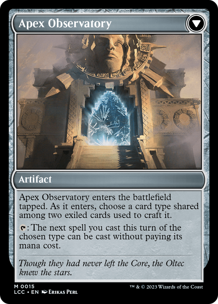 Eye of Ojer Taq // Apex Observatory [The Lost Caverns of Ixalan Commander] - Destination Retro