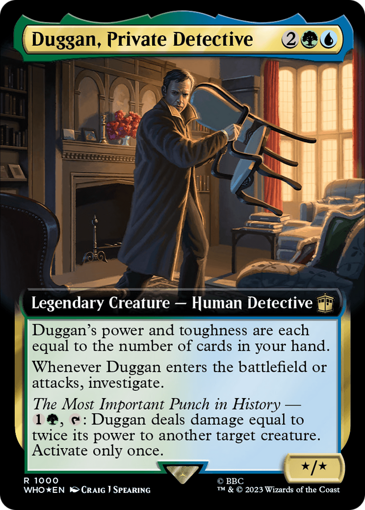 Duggan, Private Detective (Extended Art) (Surge Foil) [Doctor Who] - Destination Retro