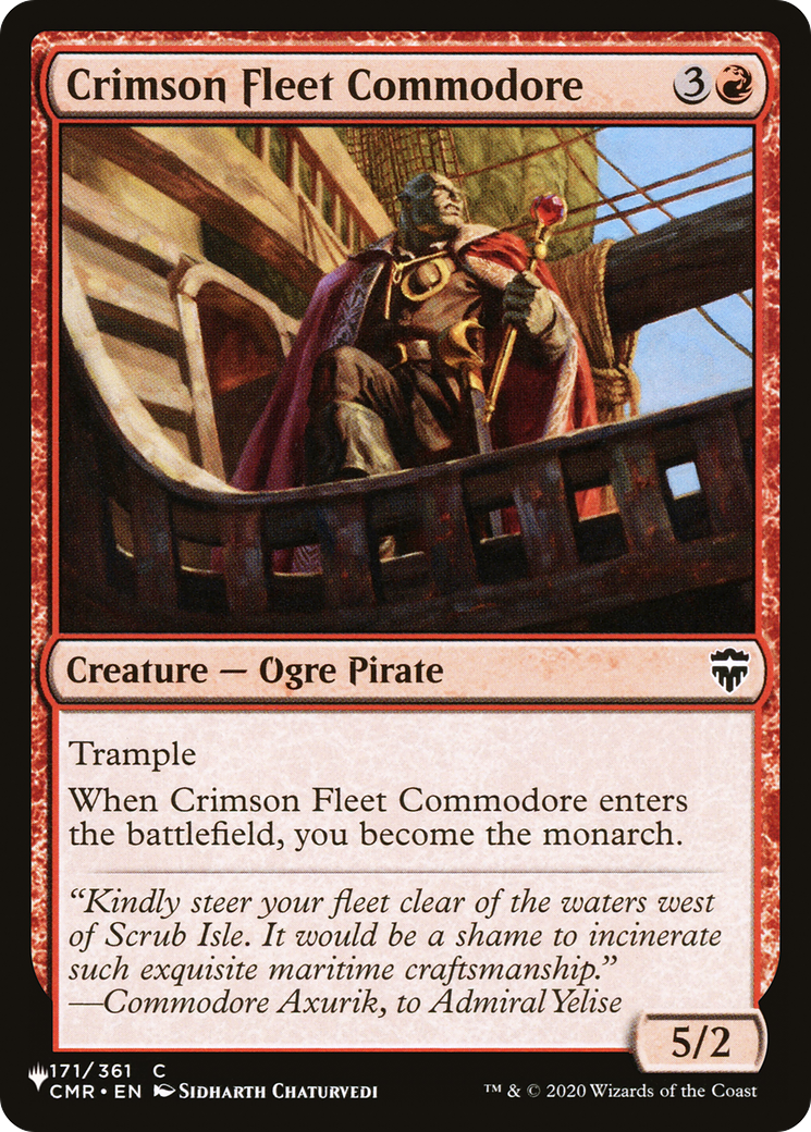 Crimson Fleet Commodore [The List] - Destination Retro