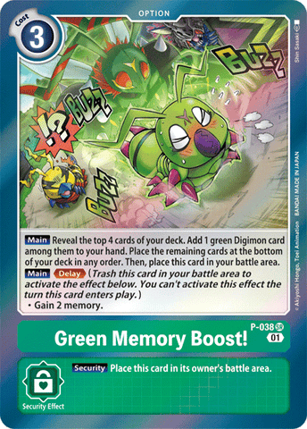 Green Memory Boost! [P-038] [Promotional Cards] - Destination Retro