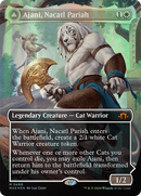 Ajani, Nacatl Pariah // Ajani, Nacatl Avenger (Borderless) (Textured Foil) [Modern Horizons 3] - Destination Retro