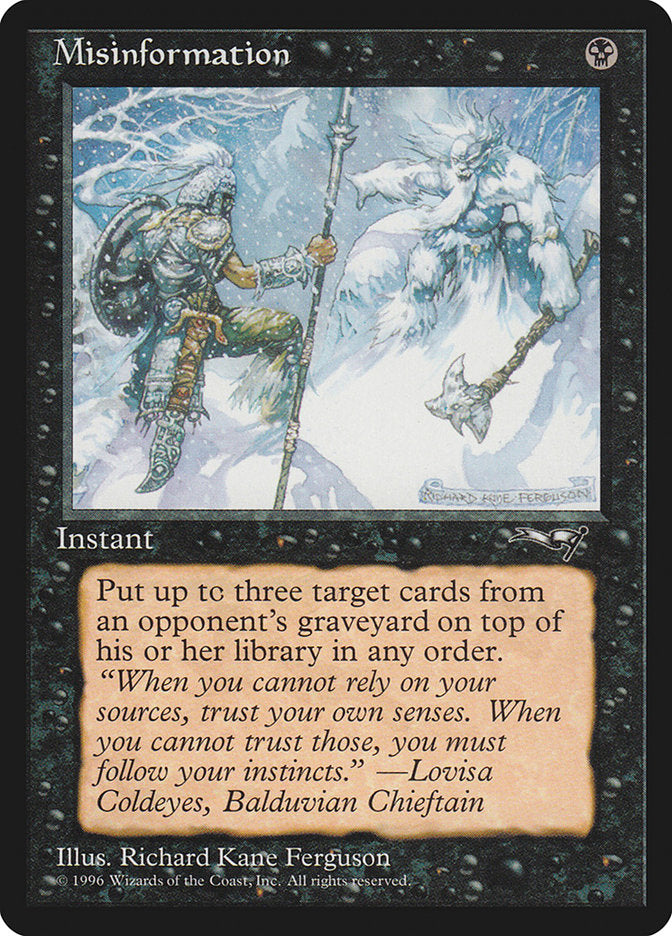 Misinformation [Alliances] - Destination Retro