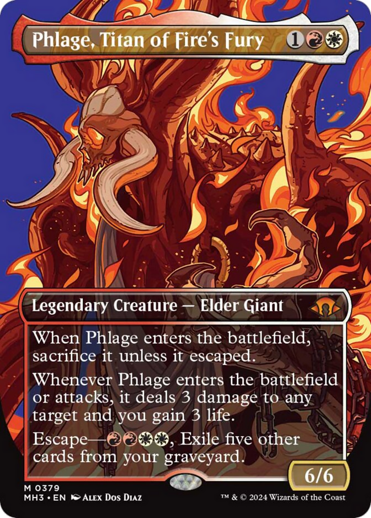 Phlage, Titan of Fire's Fury (Borderless) [Modern Horizons 3] - Destination Retro