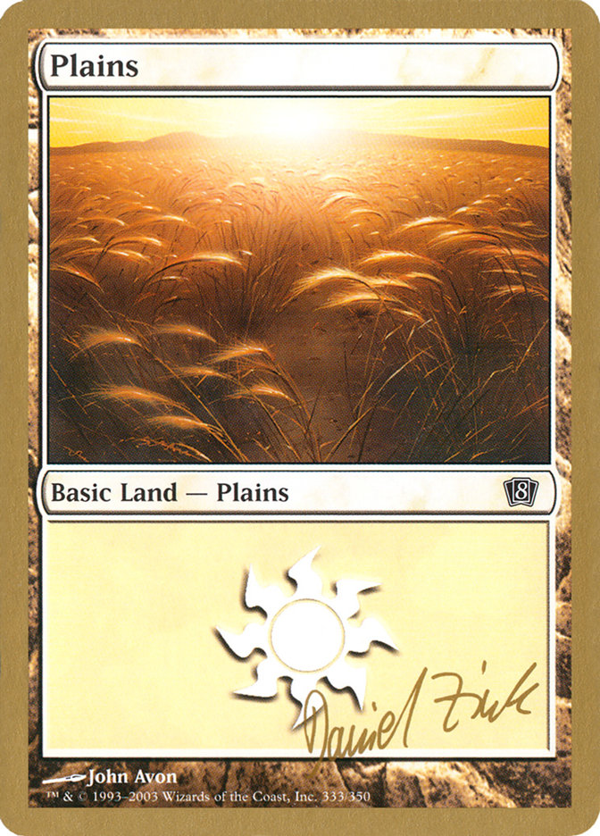 Plains (dz333) (Daniel Zink) [World Championship Decks 2003] - Destination Retro