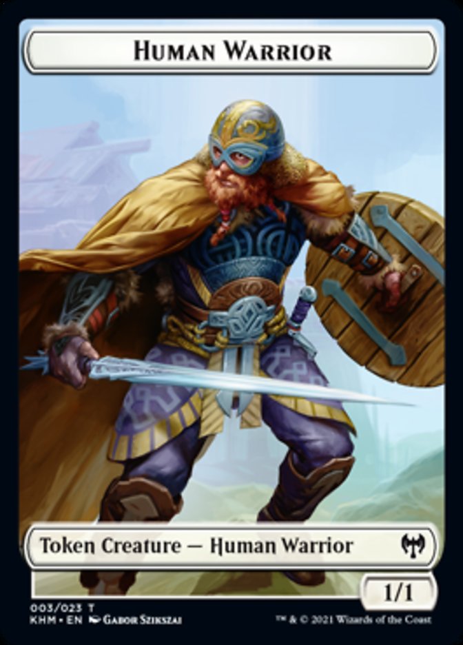 Human Warrior Token [Kaldheim Tokens] - Destination Retro