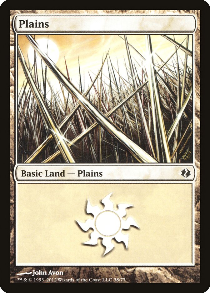 Plains (38) [Duel Decks: Venser vs. Koth] - Destination Retro