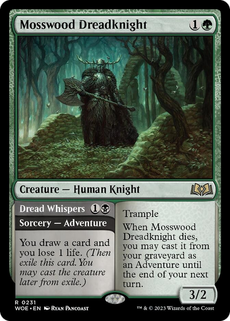 Mosswood Dreadknight // Dread Whispers [Wilds of Eldraine] - Destination Retro