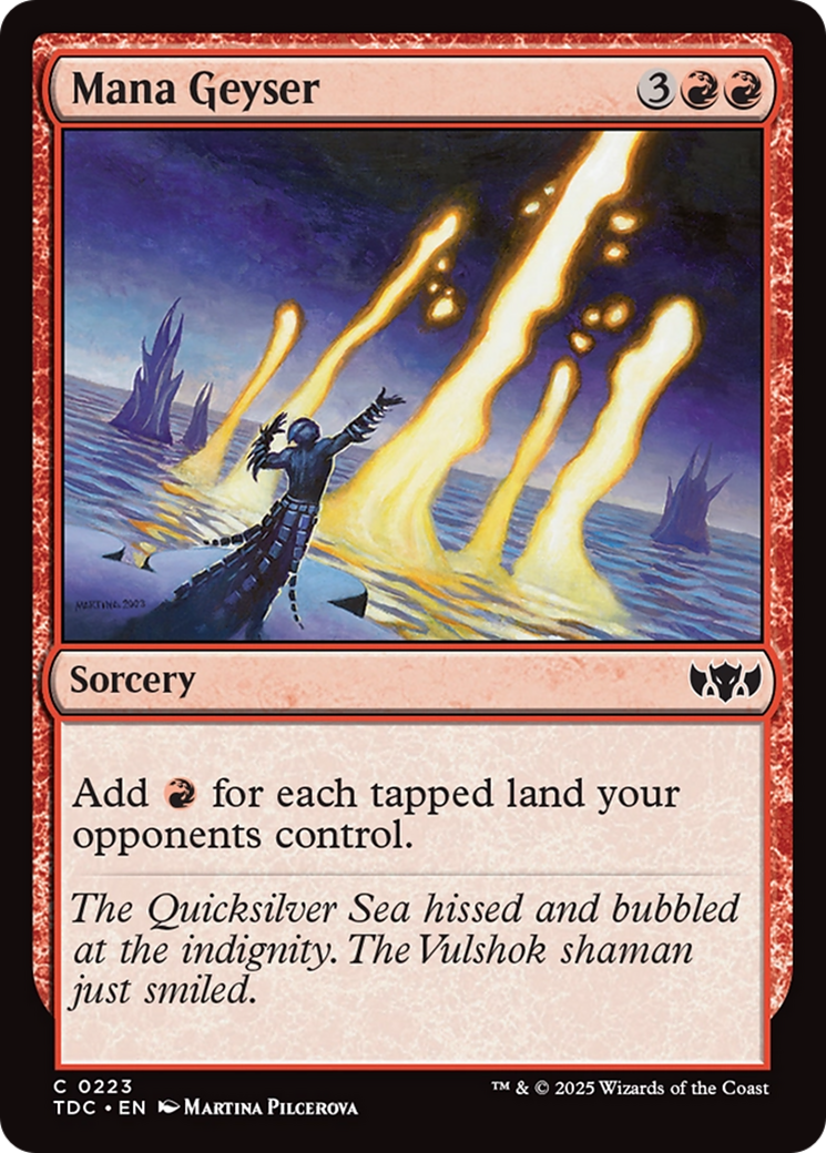 Mana Geyser [Tarkir: Dragonstorm Commander] - Destination Retro