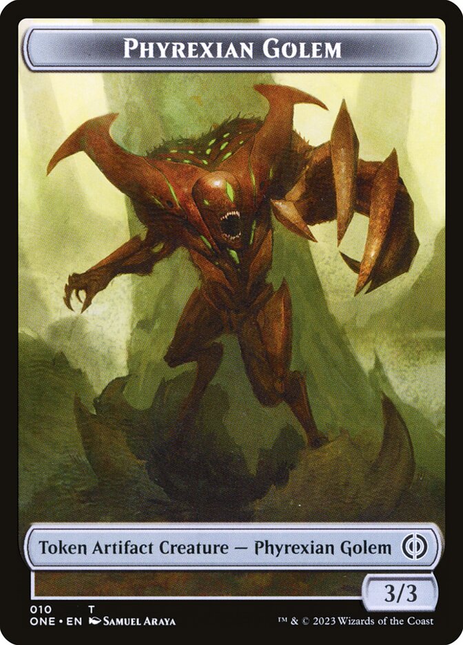 Phyrexian Goblin // Phyrexian Golem Double-Sided Token [Phyrexia: All Will Be One Tokens] - Destination Retro