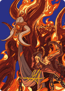 Phlage, Titan of Fire's Fury Art Card (Gold-Stamped Signature) [Modern Horizons 3 Art Series] - Destination Retro