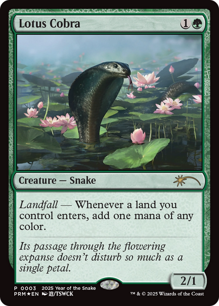 Lotus Cobra (Year of the Snake 2025) [Standard Showdown Promos] - Destination Retro